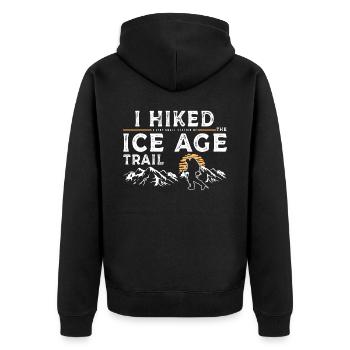 Randonnée pédestre - Hayduke Trail - Veste à capuche bio Premium Unisexe - noir - Dos - Nico (187cm)