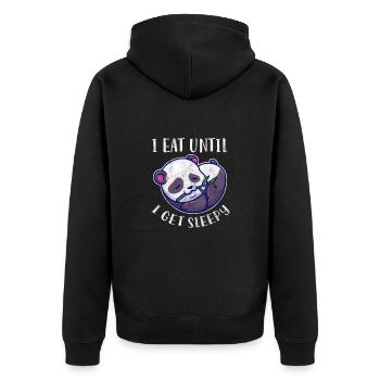 Panda - Veste à capuche bio Premium Unisexe - noir - Dos - Nico (187cm)