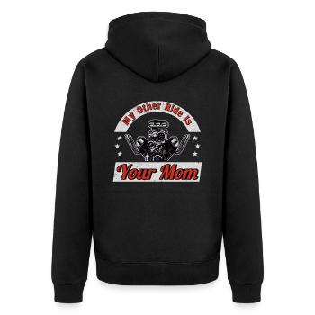Muscel Car V8 Turbocompresseur Tuning Voiture de course - Veste à capuche bio Premium Unisexe - noir - Dos - Nico (187cm)