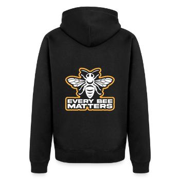 Bees honey bee beekeeper beekeeper gift - Unisex Premium Organic Zip Hoodie - black - Back - Nico (187cm)