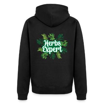Herb Expert Herb Herb Garden - Veste à capuche bio Premium Unisexe - noir - Dos - Nico (187cm)