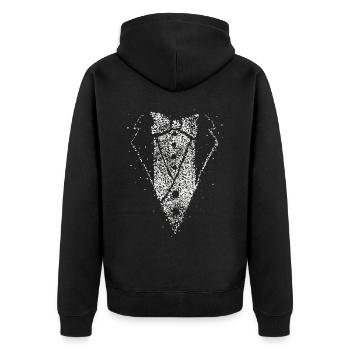Costume de remplacement Costume Cologne Carnaval Carnaval Jeck - Veste à capuche bio Premium Unisexe - noir - Dos - Nico (187cm)