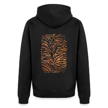Tiger Tiger Skin Wildcat Costume Remplacement Carnaval - Veste à capuche bio Premium Unisexe - noir - Dos - Nico (187cm)