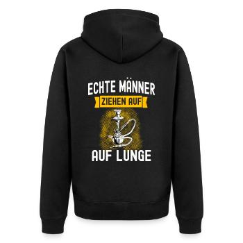 Shisha Gift pour Hookah Hookah Hookah Bar Pipe - Veste à capuche bio Premium Unisexe - noir - Dos - Nico (187cm)