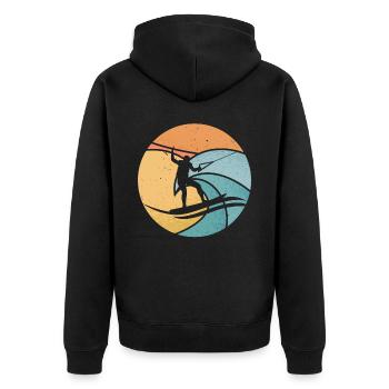 Ski nautique Sports nautiques Ski nautique Ski nautique - Veste à capuche bio Premium Unisexe - noir - Dos - Nico (187cm)