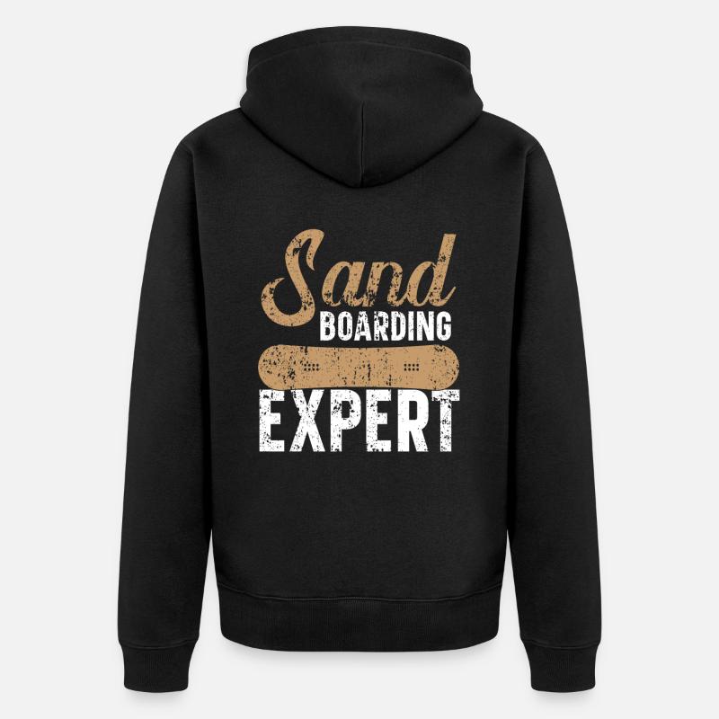 Sandboard Expert Sandboarder - Veste à capuche bio Premium Unisexe - noir