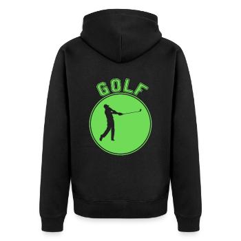 Golfe - Veste à capuche bio Premium Unisexe - noir - Dos - Nico (187cm)