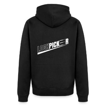 Lockpicker Lockpicking Lockpicker - Veste à capuche bio Premium Unisexe - noir - Dos - Nico (187cm)