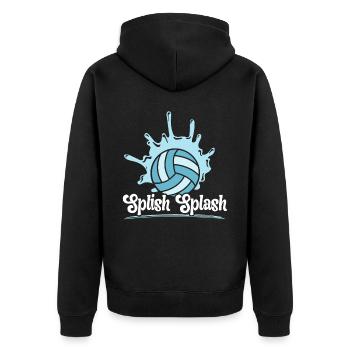 Splish Splash Aufblasbarer Sphere Squad Wasserball - Unisex Premium Bio Zip Hoodie - Schwarz - Hinten - Nico (187cm)