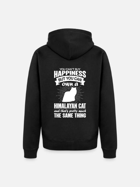 Can buy a Himalayan cat - Unisex Premium Organic Zip Hoodie - black