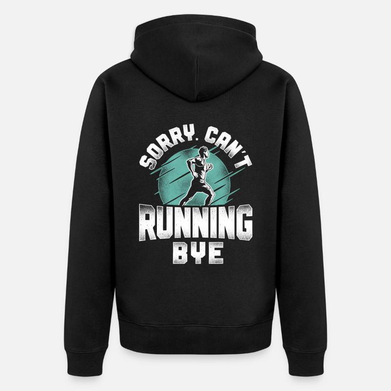 Running Runner Semi-Marathon - Veste à capuche bio Premium Unisexe - noir