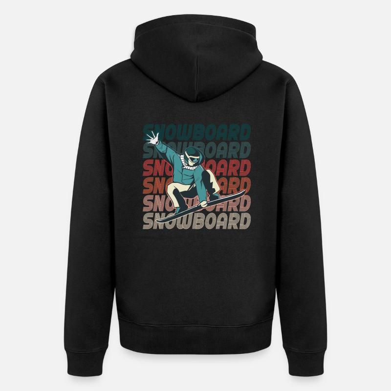 Snowboard - Veste à capuche bio Premium Unisexe - noir