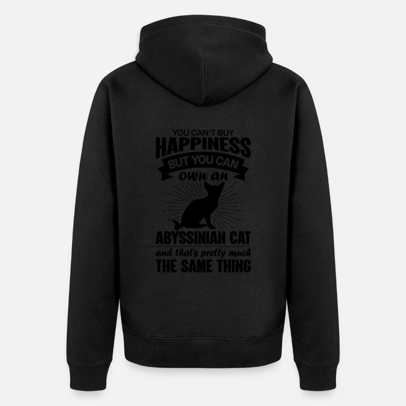Peut acheter un chat abyssin - Veste à capuche bio Premium Unisexe - noir