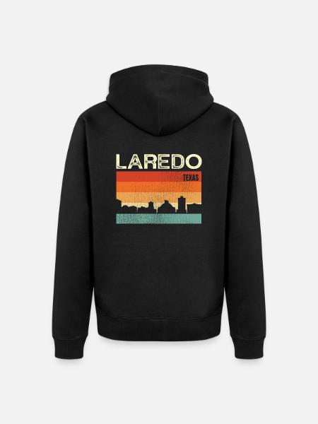 Laredo Texas - Unisex Premium Organic Zip Hoodie - black