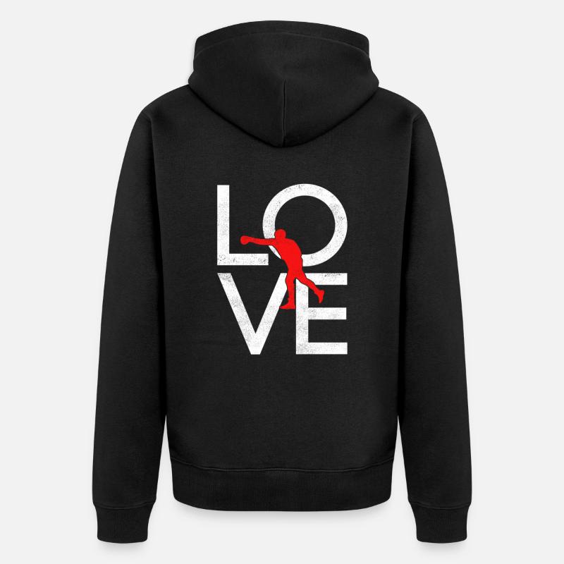 Boxe - Veste à capuche bio Premium Unisexe - noir