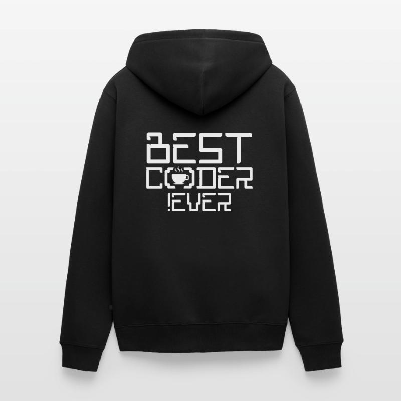 Meilleur programmeur de codeur de code Veste à capuche bio Premium Unisexe