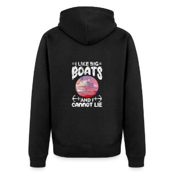 Bateau de croisière Cadeau de bateau de vacances - Veste à capuche bio Premium Unisexe - noir - Dos - Nico (187cm)