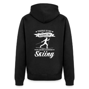Skieurs de fond biathlon de fond - Veste à capuche bio Premium Unisexe - noir - Dos - Nico (187cm)