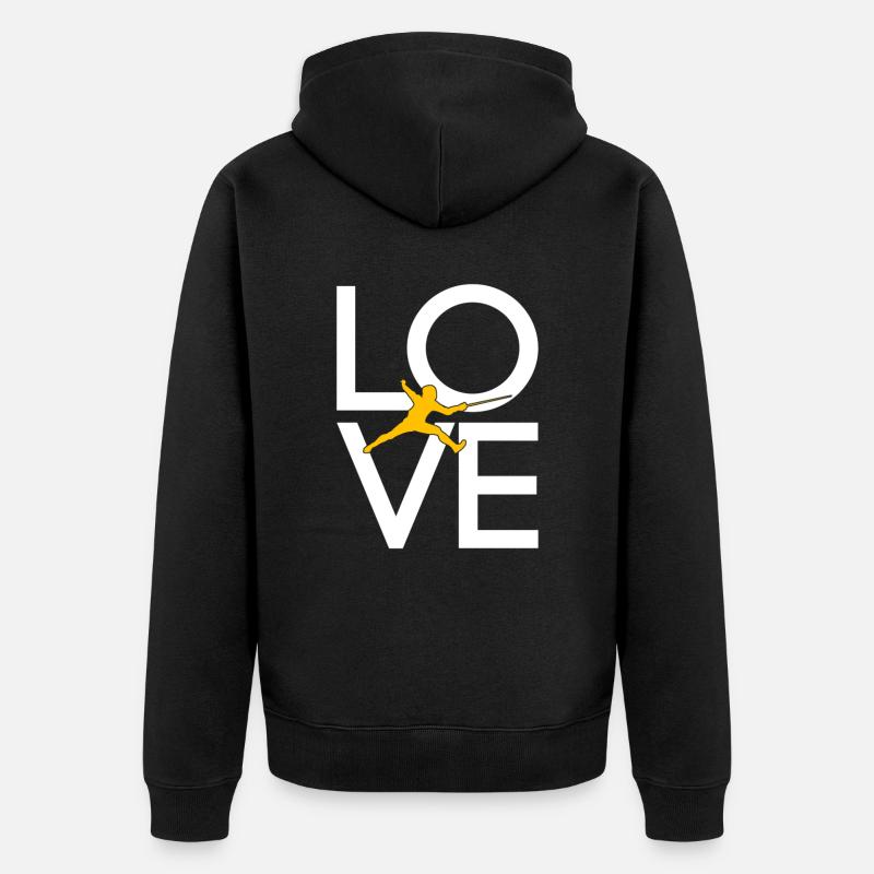 Escrime - Veste à capuche bio Premium Unisexe - noir