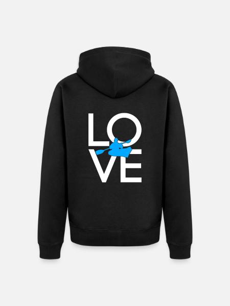 Kanu - Unisex Premium Bio Zip Hoodie - Schwarz