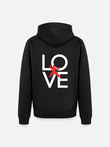 Martial arts - Unisex Premium Organic Zip Hoodie - black