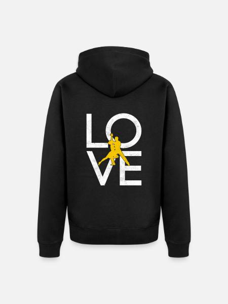 Dance - Unisex Premium Organic Zip Hoodie - black