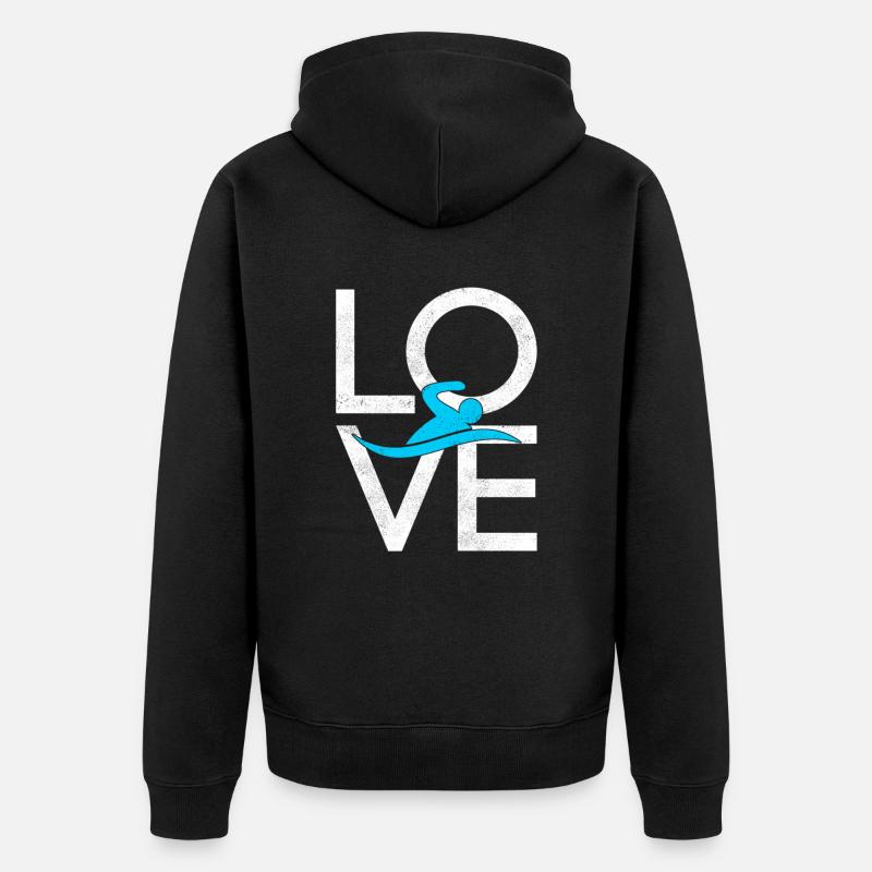 Nager - Veste à capuche bio Premium Unisexe - noir