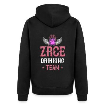 Équipe Zrce Drinking - Veste à capuche bio Premium Unisexe - noir - Dos - Nico (187cm)