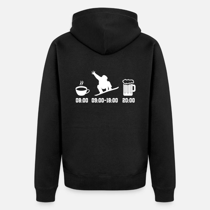 Snowboard - Veste à capuche bio Premium Unisexe - noir