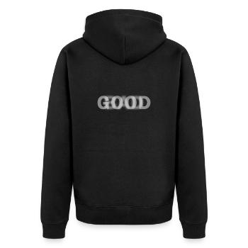 Bonne ou mauvaise attitude contradictoire à l’égard de la vie - Veste à capuche bio Premium Unisexe - noir - Dos - Nico (187cm)
