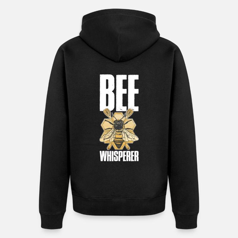 Cadeau Bee Whisperer Bees - Veste à capuche bio Premium Unisexe - noir