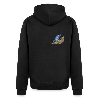 Poison Dart Frog I Toad Frog Motif pour amphibiens - Veste à capuche bio Premium Unisexe - noir - Dos - Nico (187cm)