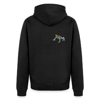 Poison Dart Frog I Toad Frog Motif pour amphibiens - Veste à capuche bio Premium Unisexe - noir - Dos - Nico (187cm)