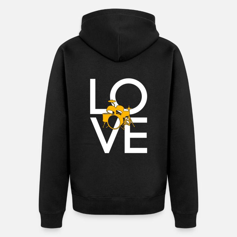 Percussion - Veste à capuche bio Premium Unisexe - noir