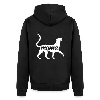 Jaguar Mama - Veste à capuche bio Premium Unisexe - noir - Dos - Nico (187cm)