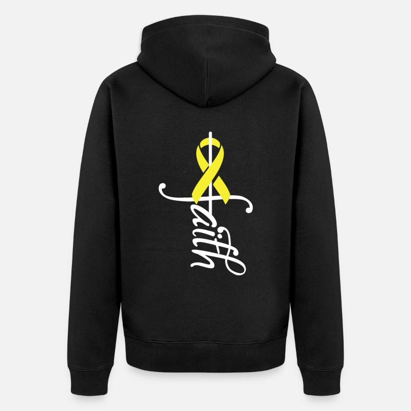 Perception du cancer conjonctif - Veste à capuche bio Premium Unisexe - noir