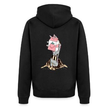 Zombiecore Esthétique Zombie Squelette Main - Veste à capuche bio Premium Unisexe - noir - Dos - Nico (187cm)