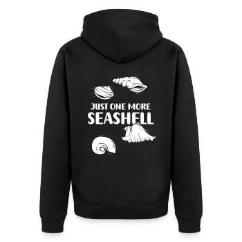 Une seule coquille collecteur de coquillages collecteurs de mollusques - Veste à capuche bio Premium Unisexe - noir - Dos - Nico (187cm)