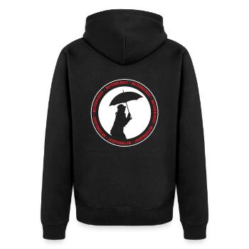 Météorologue Météorologie Profession de météorologue - Veste à capuche bio Premium Unisexe - noir - Dos - Nico (187cm)