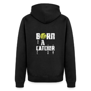 Softball - Veste à capuche bio Premium Unisexe - noir - Dos - Nico (187cm)