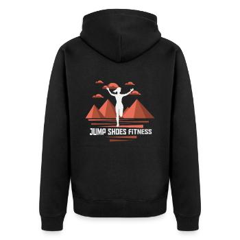 Jump Shoes Fitness Fitness Femme - Veste à capuche bio Premium Unisexe - noir - Dos - Nico (187cm)
