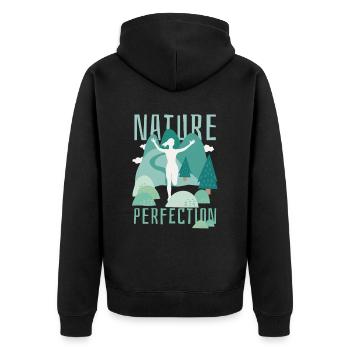 Jump Shoes Fitness Fitness Femme - Veste à capuche bio Premium Unisexe - noir - Dos - Nico (187cm)