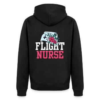 Flight Doctor Flight Physician Flight Nurse Profession - Veste à capuche bio Premium Unisexe - noir - Dos - Nico (187cm)
