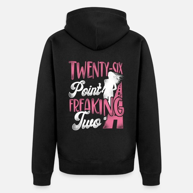 Running Runner Half Marathon - Unisex Premium Bio Zip Hoodie - Schwarz