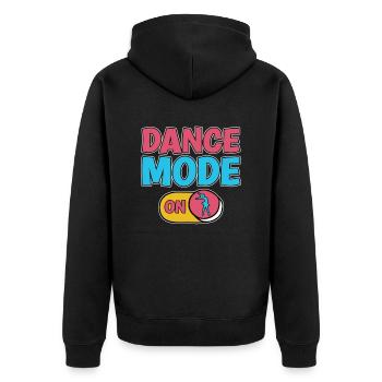 Dance Mode On Ballerina Ballet Teacher - Unisex Premium Organic Zip Hoodie - black - Back - Nico (187cm)
