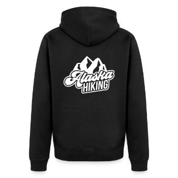 Alaska Randonnée Randonneurs Randonnée Nature - Veste à capuche bio Premium Unisexe - noir - Dos - Nico (187cm)