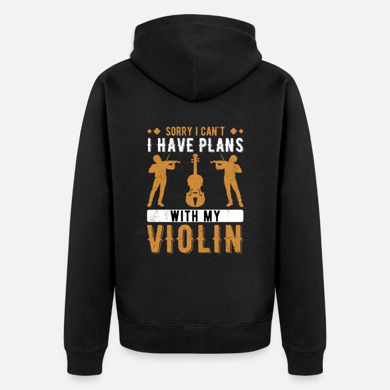 Violoniste Violoniste Violoniste - Veste à capuche bio Premium Unisexe - noir