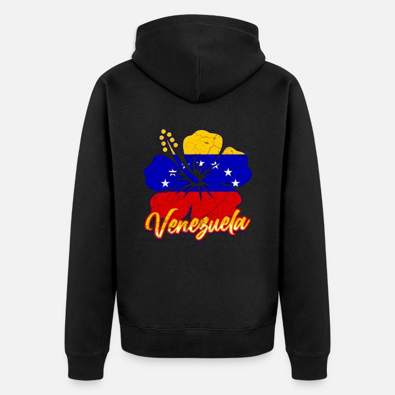 Venezuela - Veste à capuche bio Premium Unisexe - noir