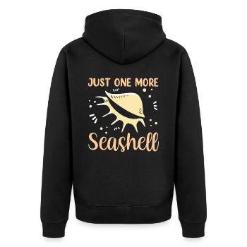 Une seule coquille collecteur de coquillages collecteurs de mollusques - Veste à capuche bio Premium Unisexe - noir - Dos - Nico (187cm)