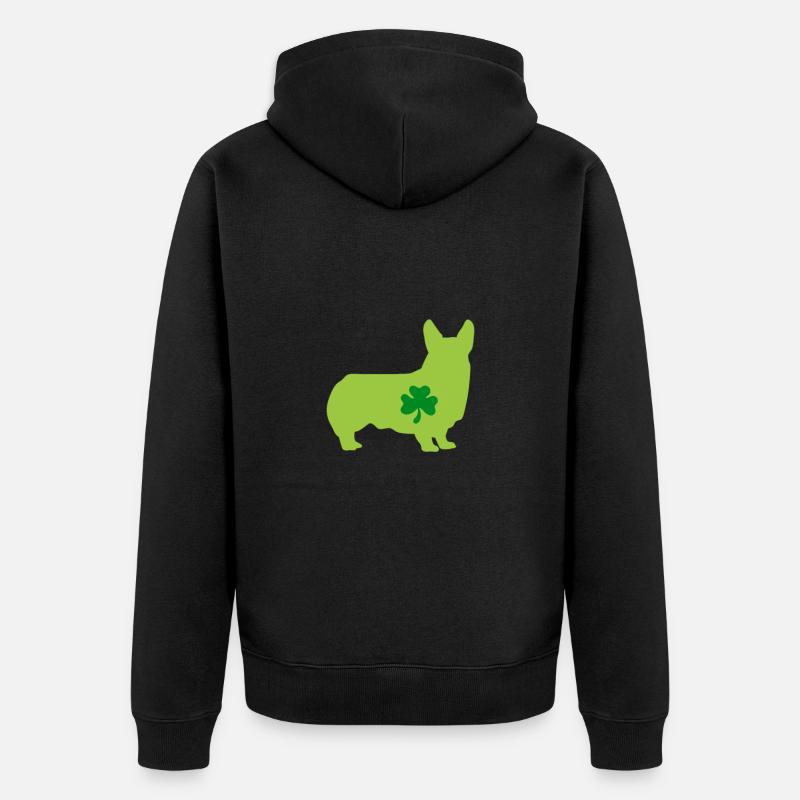 Corgi - Veste à capuche bio Premium Unisexe - noir